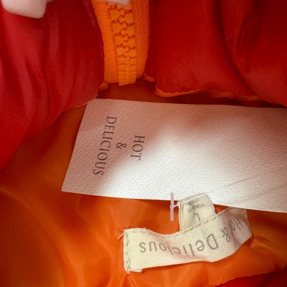 Hot & Delicious Fiery Orange and Red Jacket Size Large - Picture 4 of 17